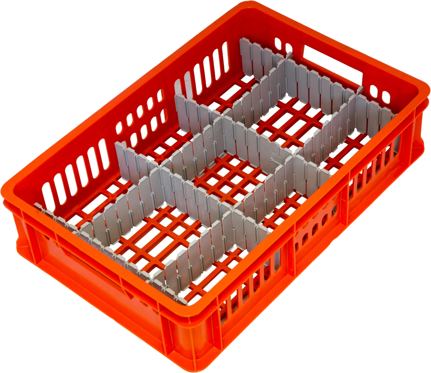 Пластиковый ящик 600х400х150 оранжевый