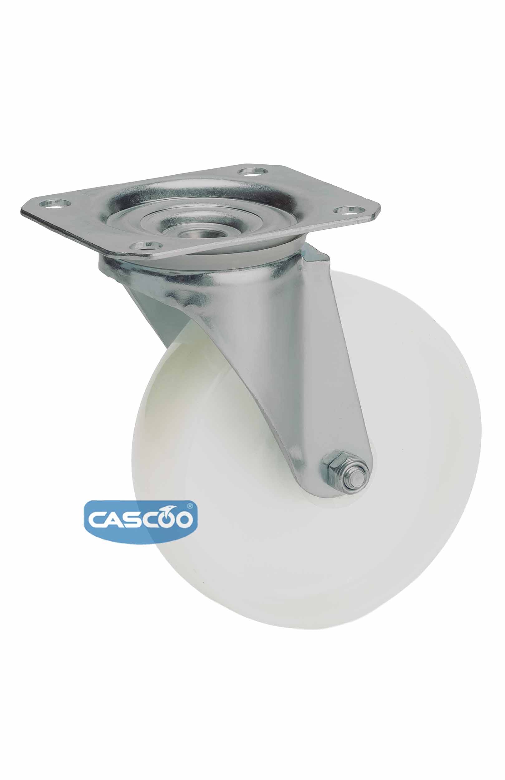 Колесо CASCOO поворотное, (d=125мм, г/п=200кг) полиамид, Германия