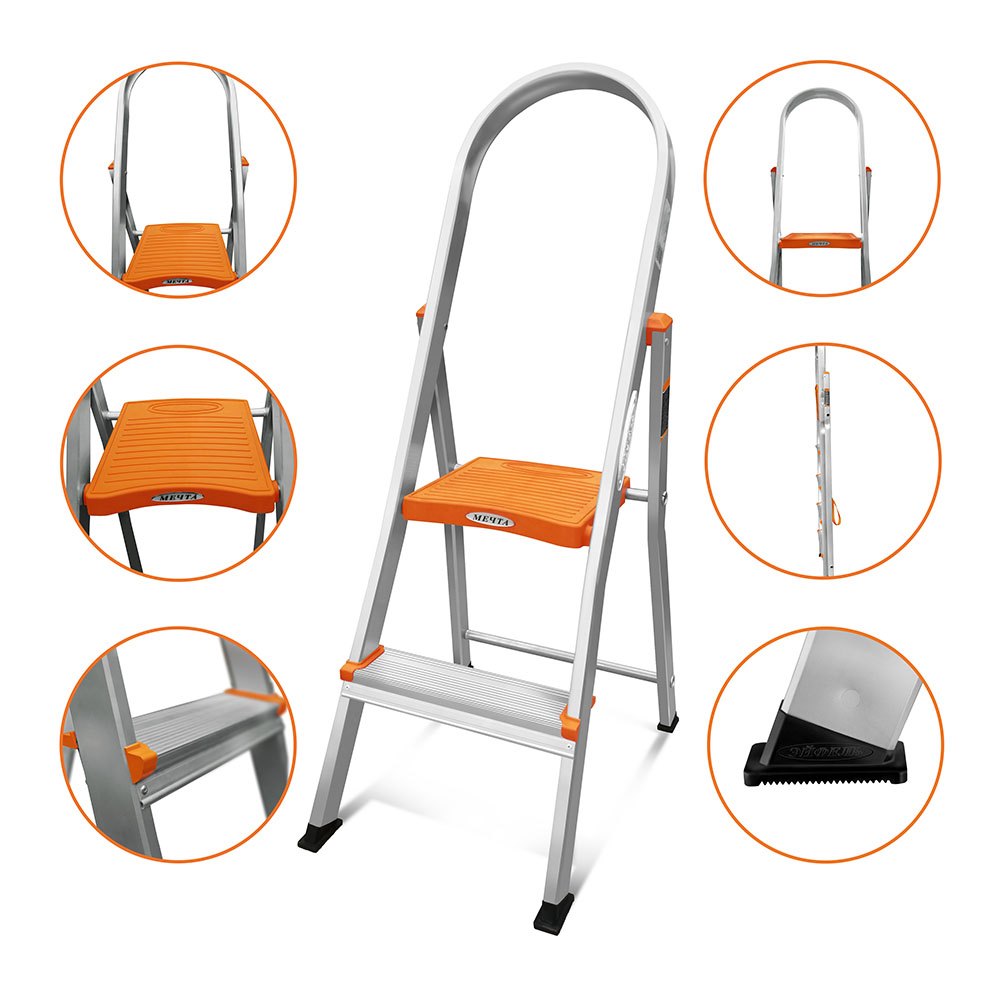 Алюминиевая стремянка Мечта 101+1 (102)