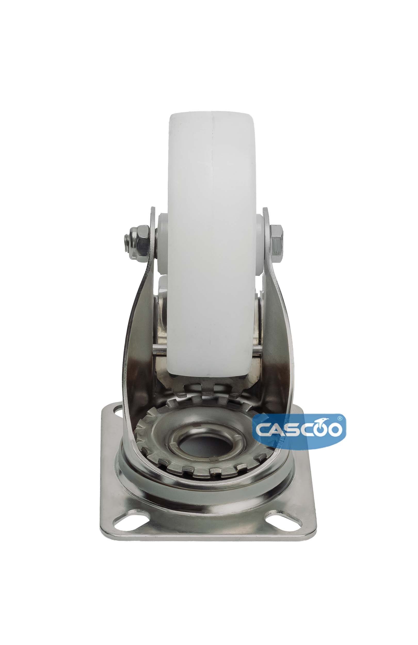 Колесо CASCOO поворотное с тормозом, (d=160мм, г/п=300кг) полиамид, Германия