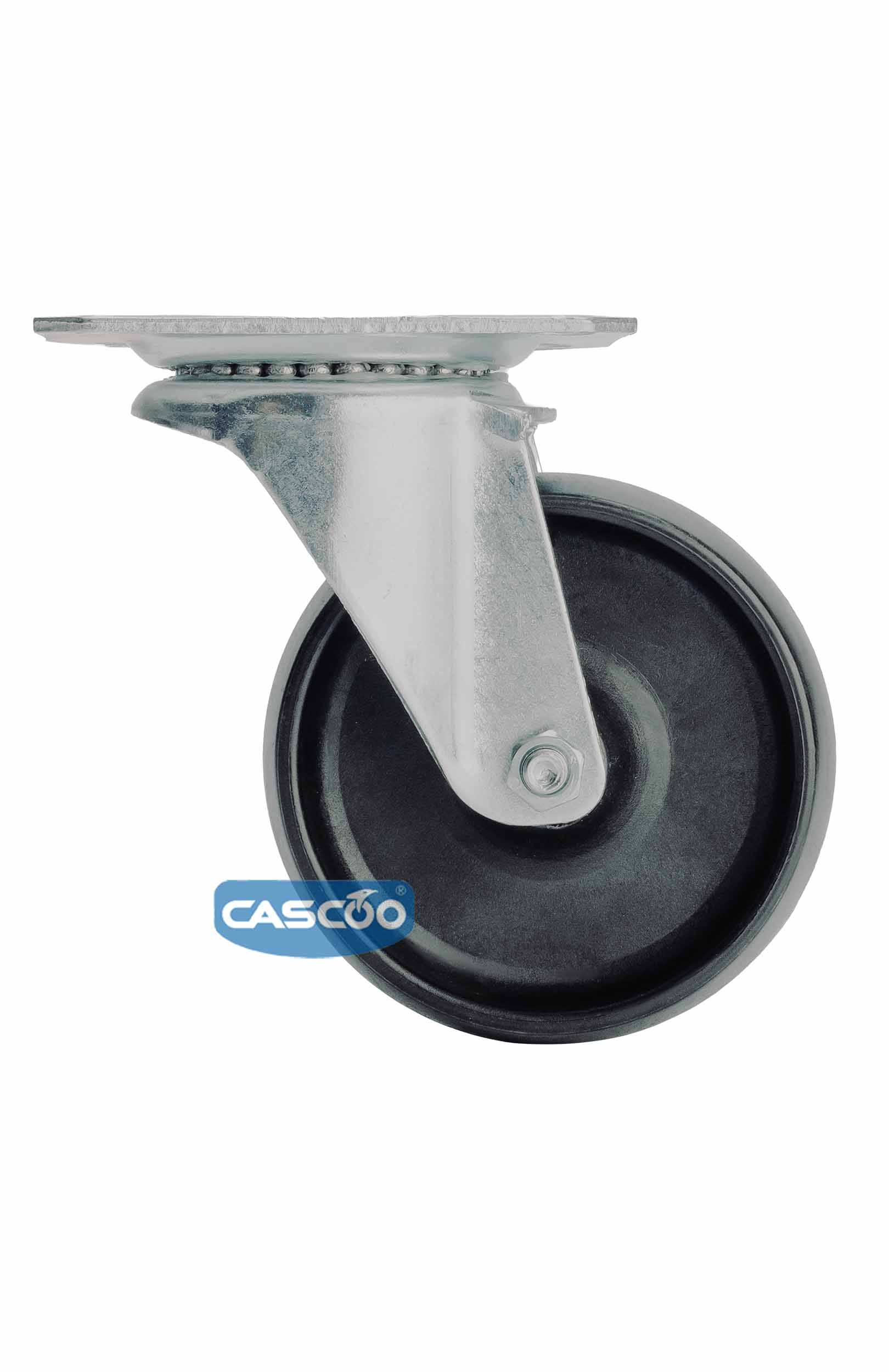 Колесо CASCOO термостойкое поворотное (d=100мм, г/п=100кг), полиамид со стекловолокном, Германия