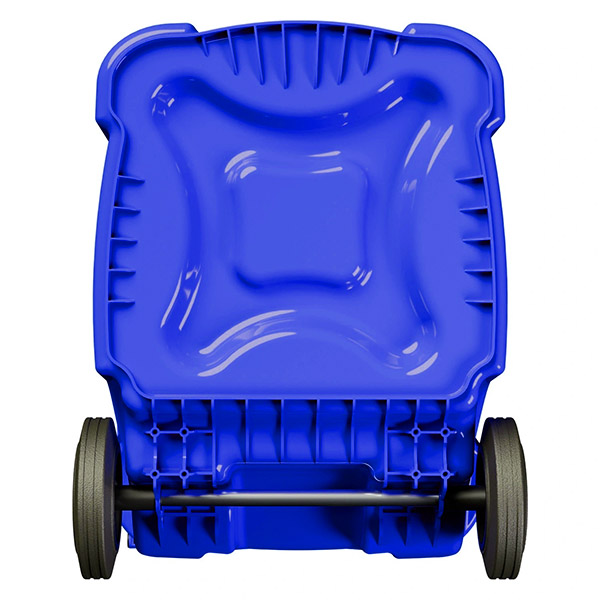 Передвижной мусорный контейнер 360 л. с крышкой без педали