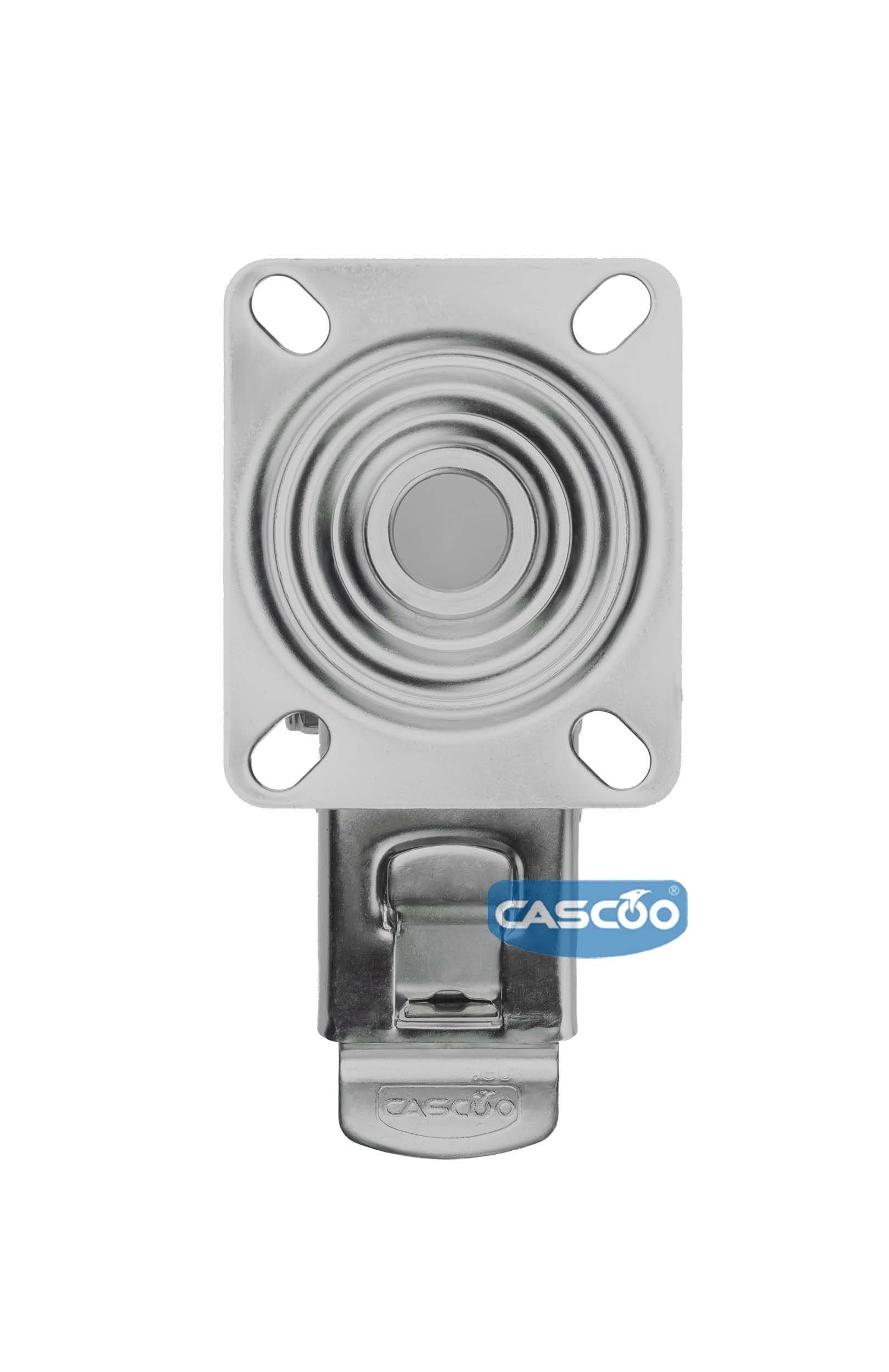 Колесо CASCOO поворотное с тормозом, (d=125мм, г/п=200кг) полиамид, Германия