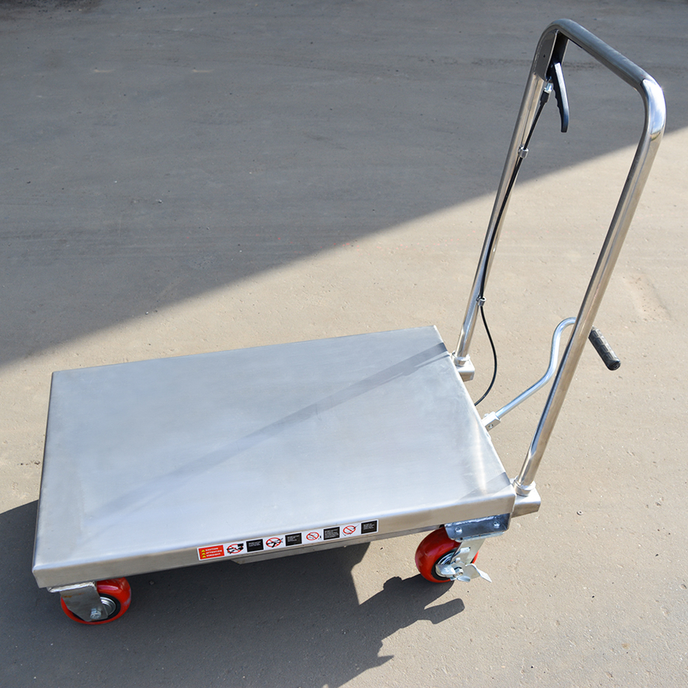 Гидравлический Подъемный Стол Передвижной из нержавеющей стали OXLIFT OXF50-STEEL 900 мм 500 кг 815х500х50 мм