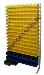 Стойка с пластиковыми ящиками B1-14-02-00 односторонняя 1150х2020