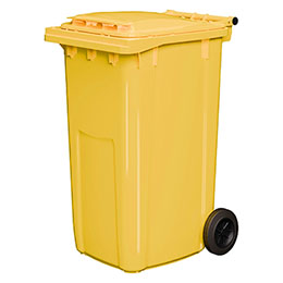 Передвижной мусорный контейнер 240 л., с крышкой без педали