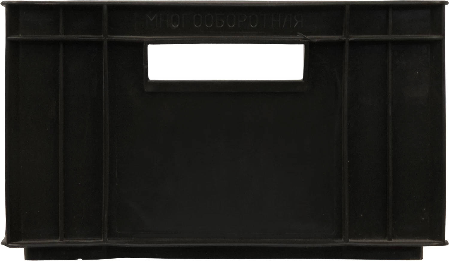 Ящик дрожжевой, сплошной 410х300х180 черный