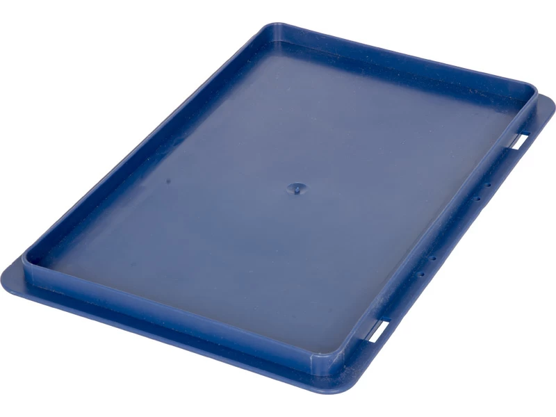 Пластиковая крышка для ящика KLT300х200,( арт.3215,3147) сплошная синяя