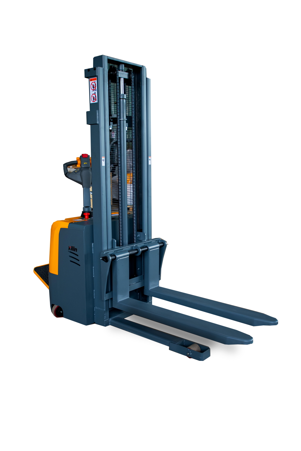 Штабелер самоходный 1,5 т 1,6 м XILIN CDD15K-EN с раздвижными вилами (с платформой)