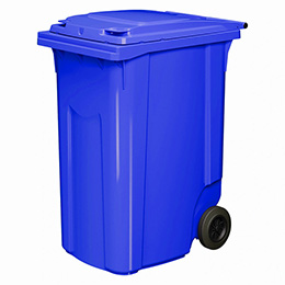 Передвижной мусорный контейнер 360 л. с крышкой без педали