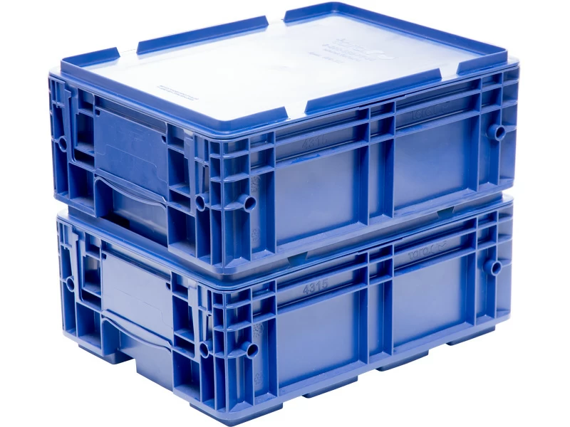 Пластиковая крышка для ящика KLT 400х300, синяя