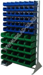 Стойка с пластиковыми ящиками B1-00-06-05 односторонняя 1150х2000