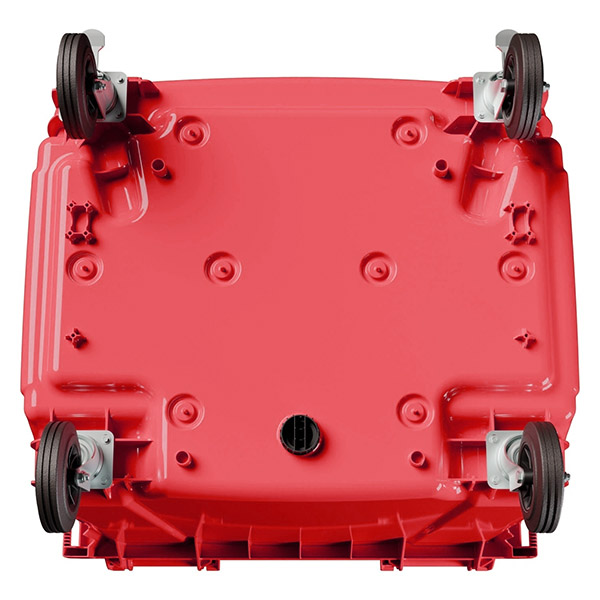 Передвижной мусорный контейнер 1100 л. с крышкой без педали