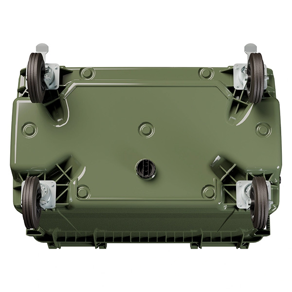 Передвижной мусорный контейнер 770 л. с крышкой без педали