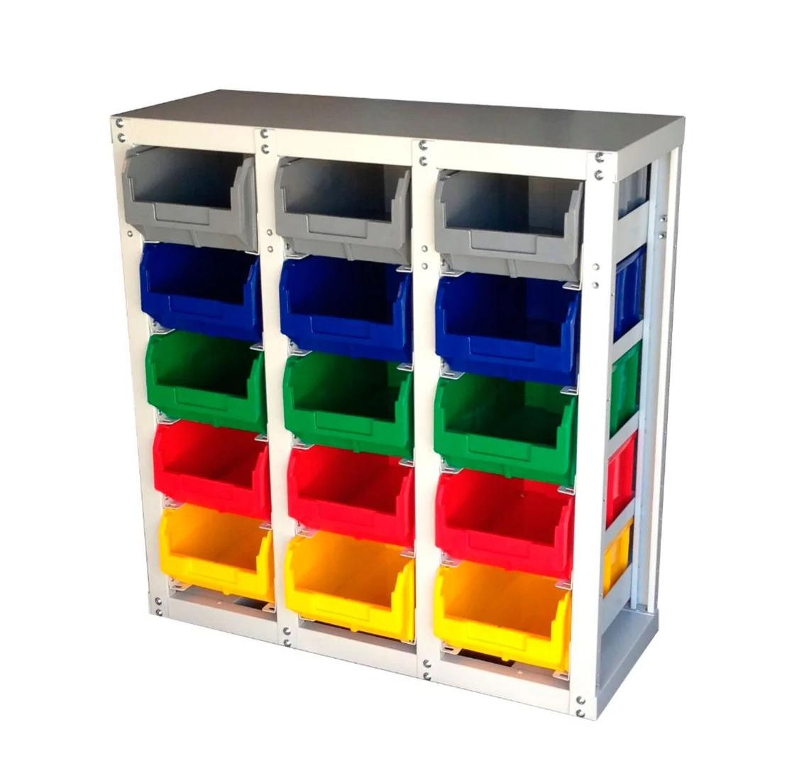 Стеллаж односторонний с ящиками V3 на 15 ячеек V3-15