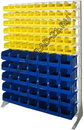 Стойка с пластиковыми ящиками C1-06-05-00 односторонняя 1150х1500