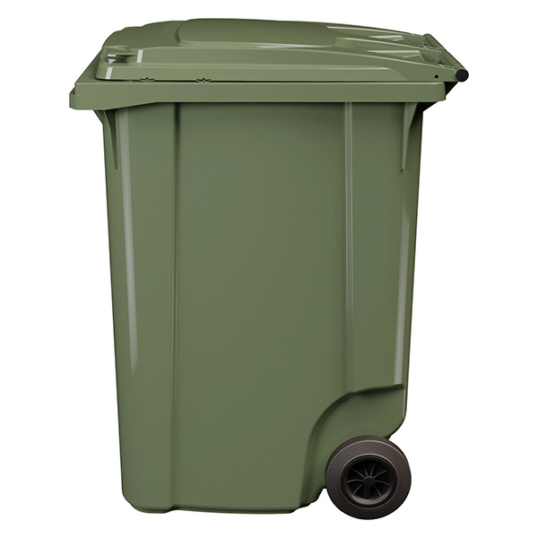 Передвижной мусорный контейнер 360 л. с крышкой без педали