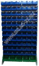 Стойка с пластиковыми ящиками B1-00-11-01 односторонняя 1150х2000