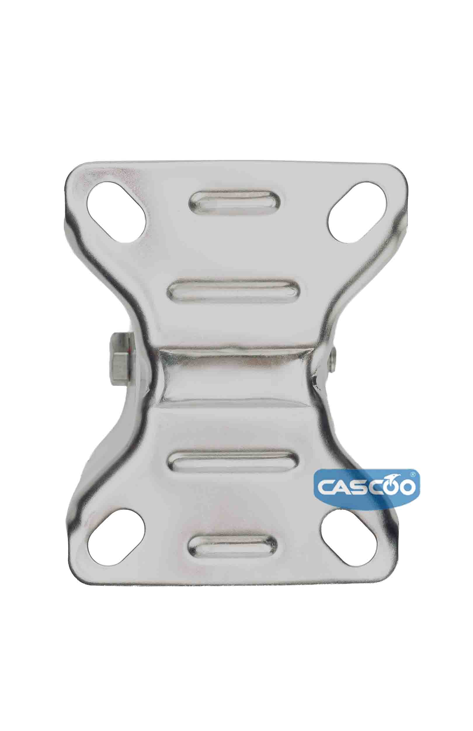 Колесо CASCOO фиксированное из нержавейки (d=100мм, г/п=150кг), полиуретан / полиамид, Германия