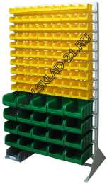 Стойка с пластиковыми ящиками B1-10-00-04 односторонняя 1150х2020