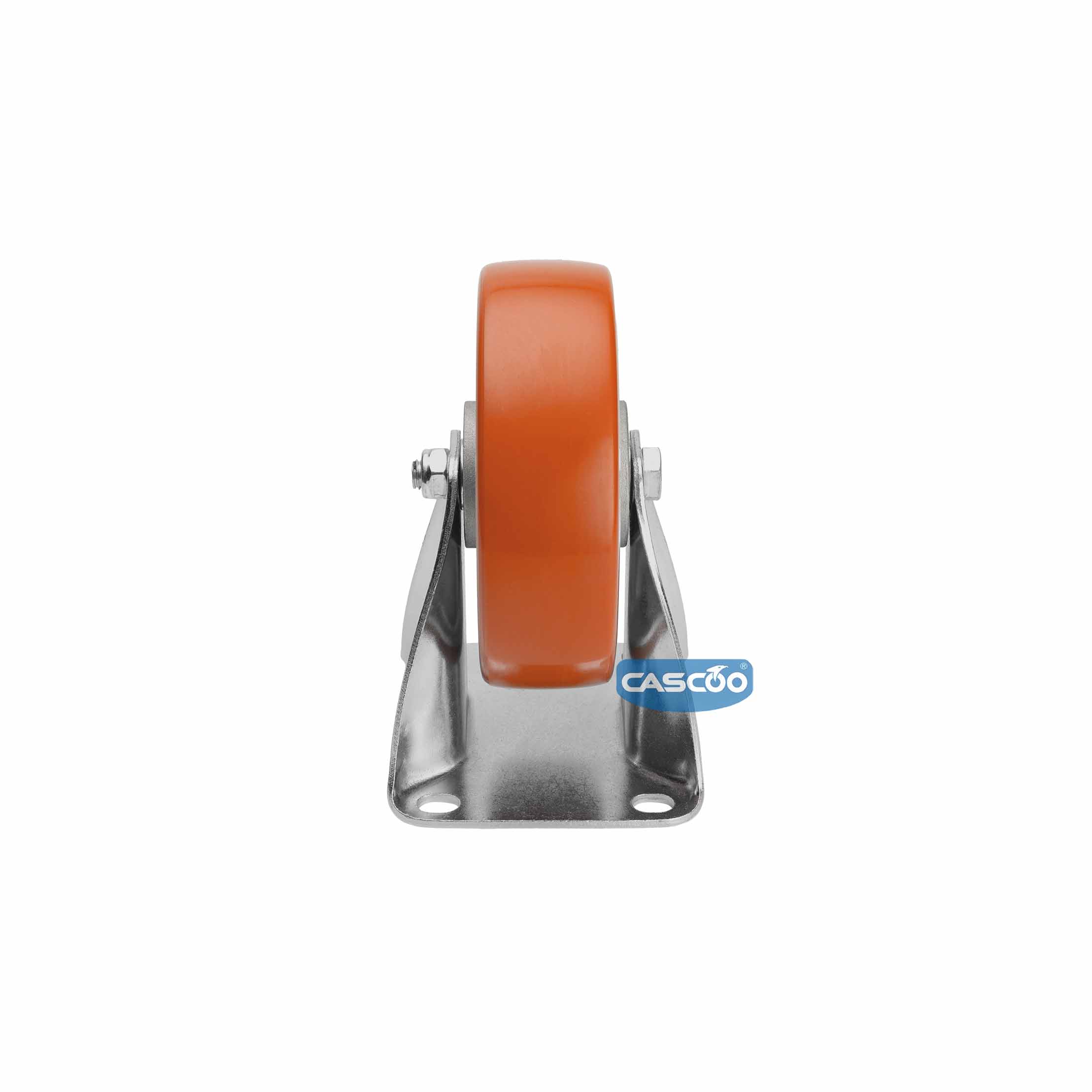 Колесо CASCOO фиксированное, (d=160мм, г/п=600кг) полиуретан/алюминий, Германия