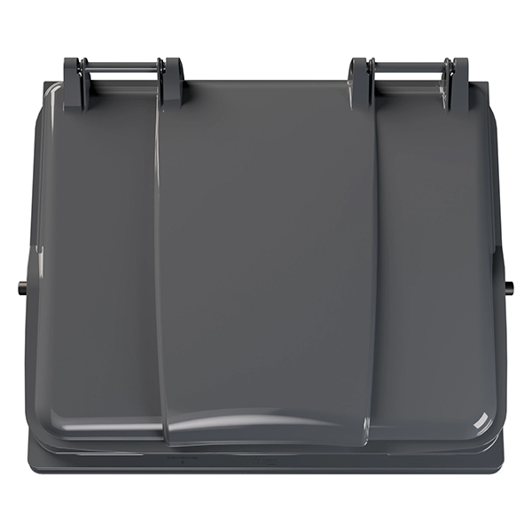 Передвижной мусорный контейнер 1100 л. с крышкой без педали