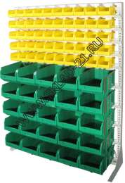 Стойка с пластиковыми ящиками C1-05-00-05 односторонняя 1150х1500