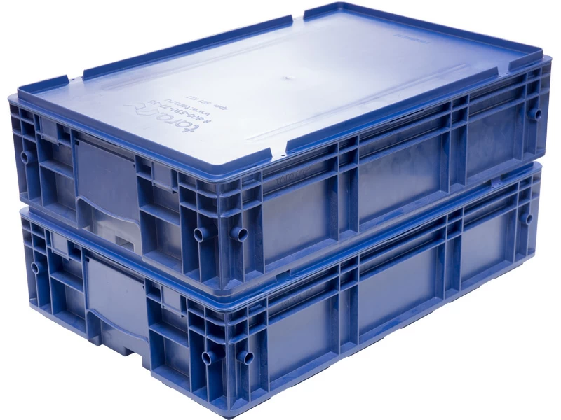 Пластиковая крышка для ящика KLT 600х400 синяя