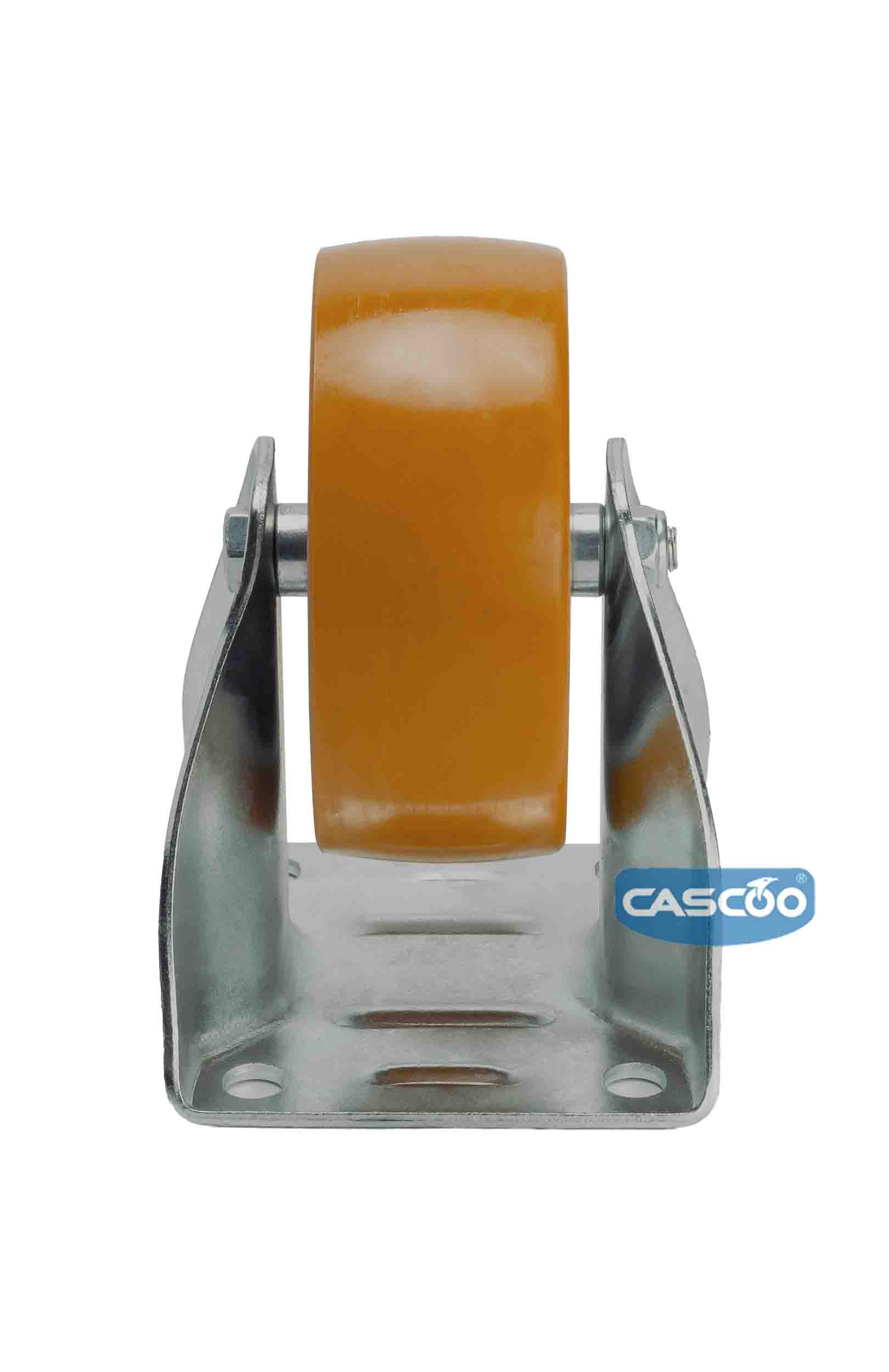 Колесо CASCOO фиксированное, (d=100мм, г/п=250кг) полиуретан/алюминий, Германия