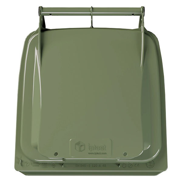 Передвижной мусорный контейнер на колесах 120 литров