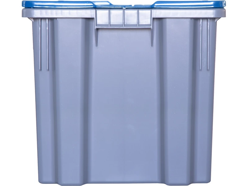 Ящик с крышкой на петлях Safe PRO, сплошной 600x400x365 серый