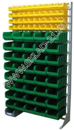 Стойка с пластиковыми ящиками B1-04-00-08 односторонняя 1150х2020