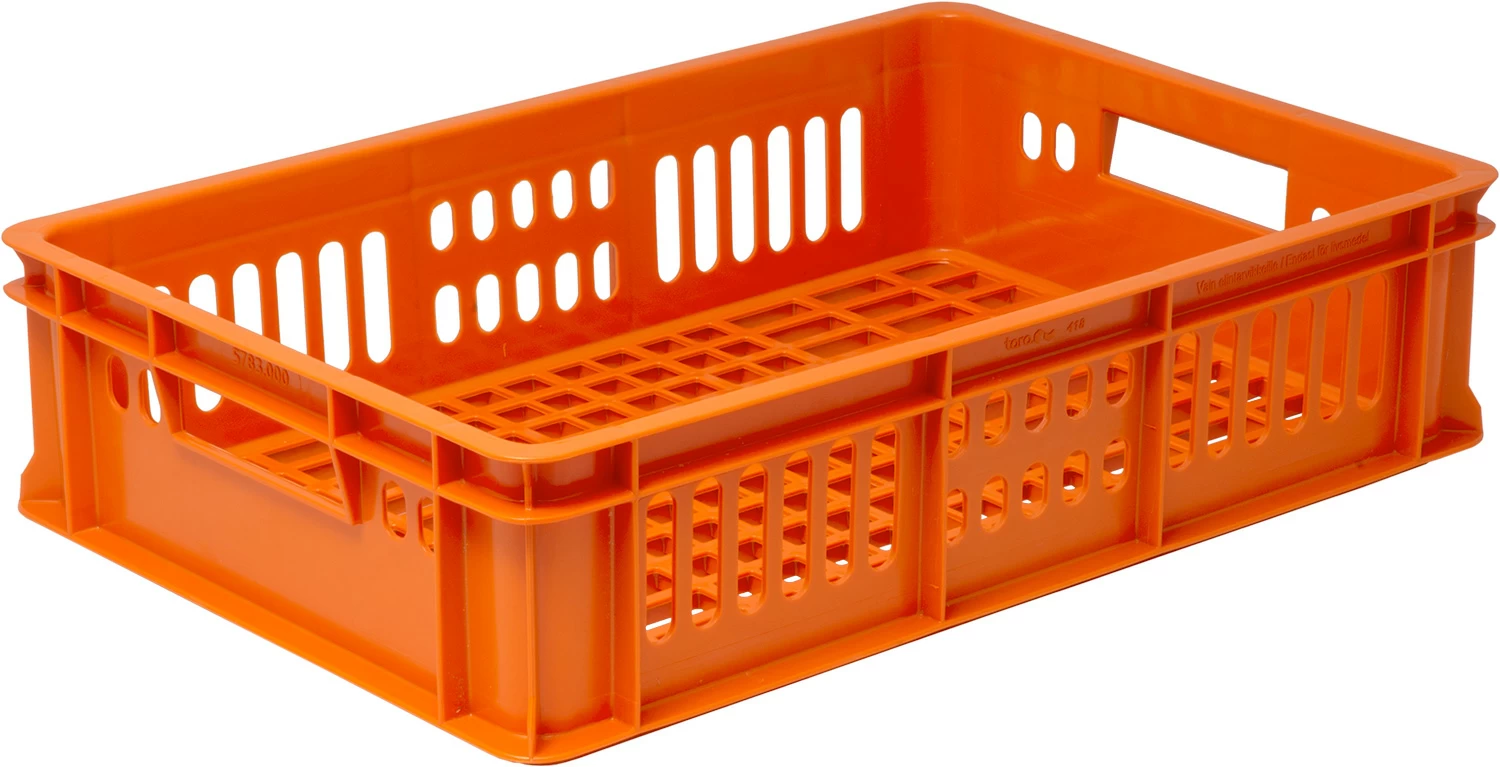 Пластиковый ящик 600х400х150 оранжевый