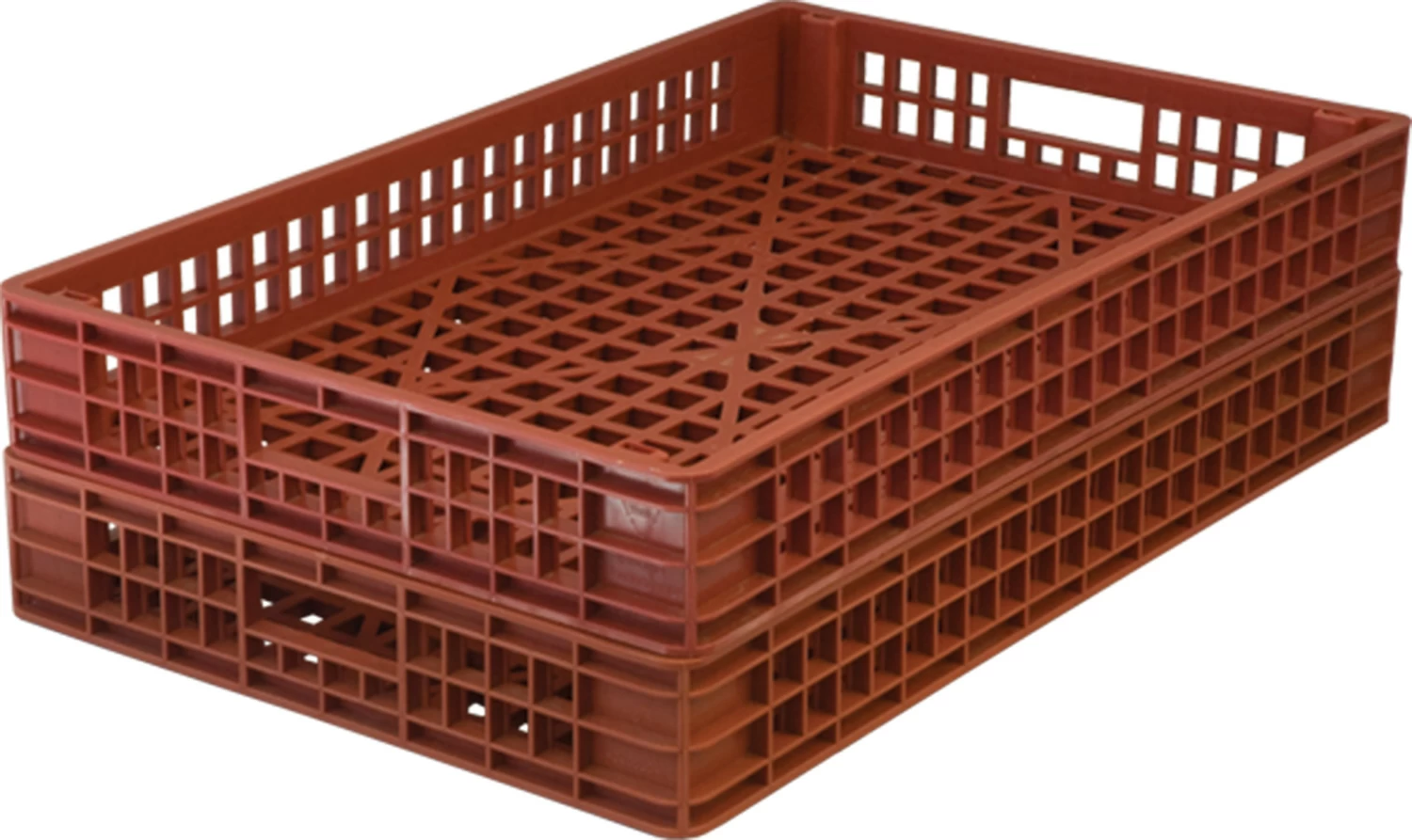 Пластиковый ящик 740х460х102 красный