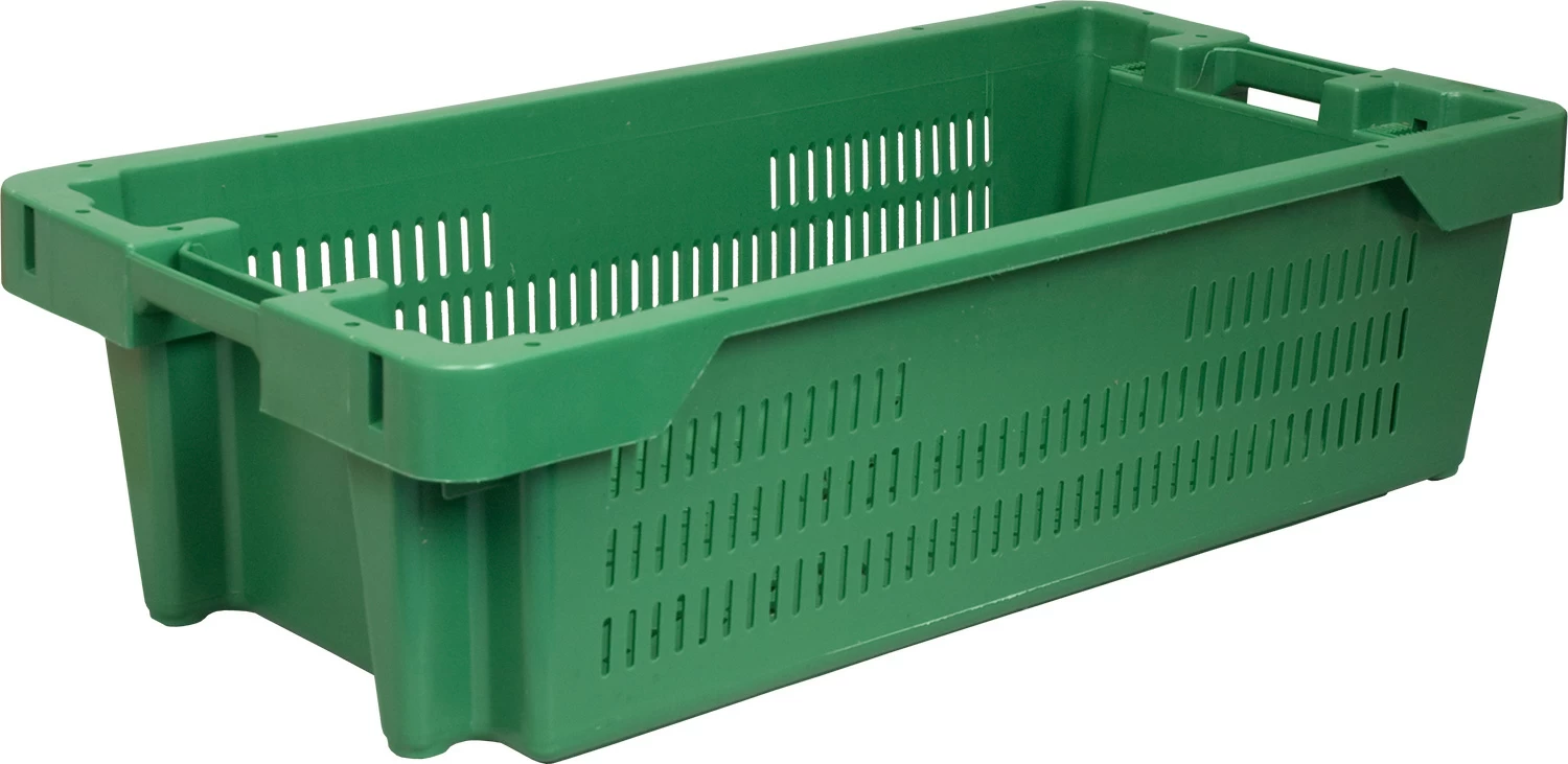 Пластиковый ящик для рыбы 800х400х225 зеленый