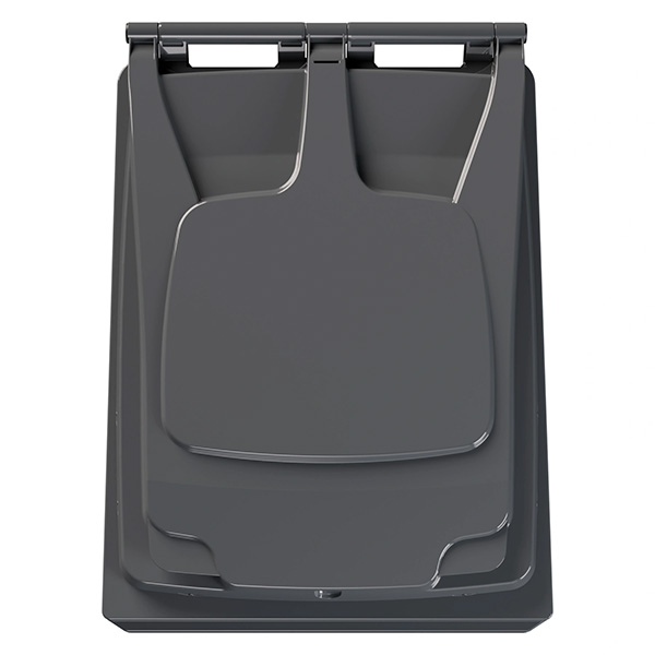 Передвижной мусорный контейнер 360 л. с крышкой без педали