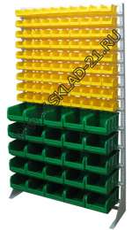 Стойка с пластиковыми ящиками B1-09-00-05 односторонняя 1150х2020