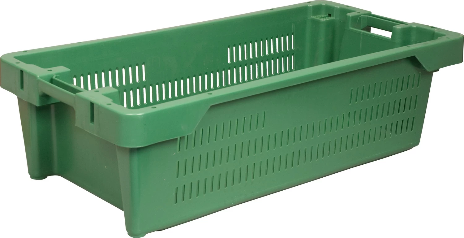Пластиковый ящик для рыбы 800х400х225 зеленый