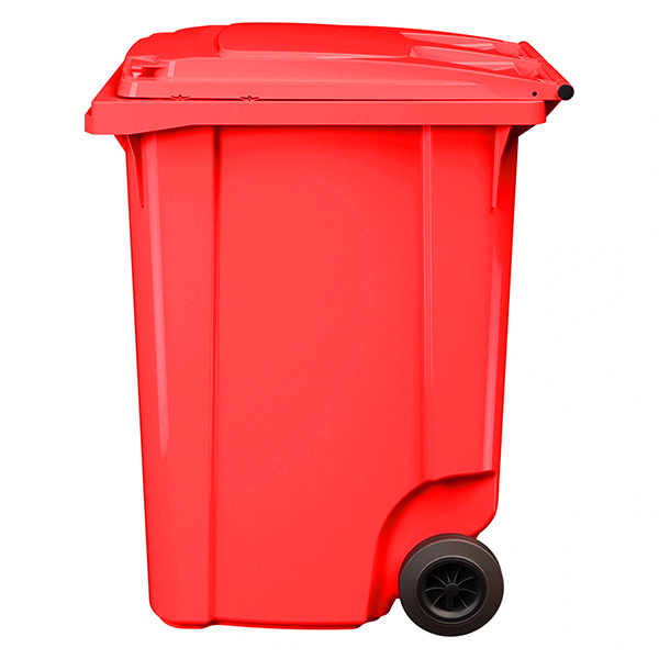 Передвижной мусорный контейнер 360 л. с крышкой без педали