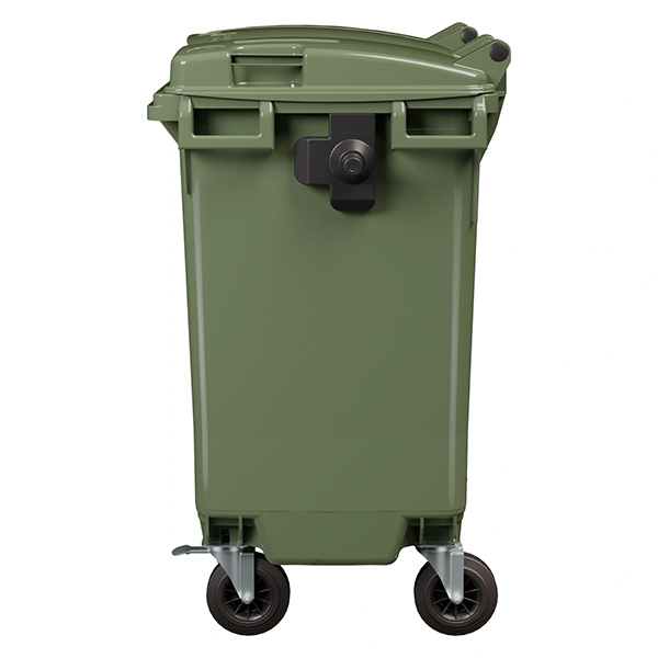 Передвижной мусорный контейнер 770 л. с крышкой без педали
