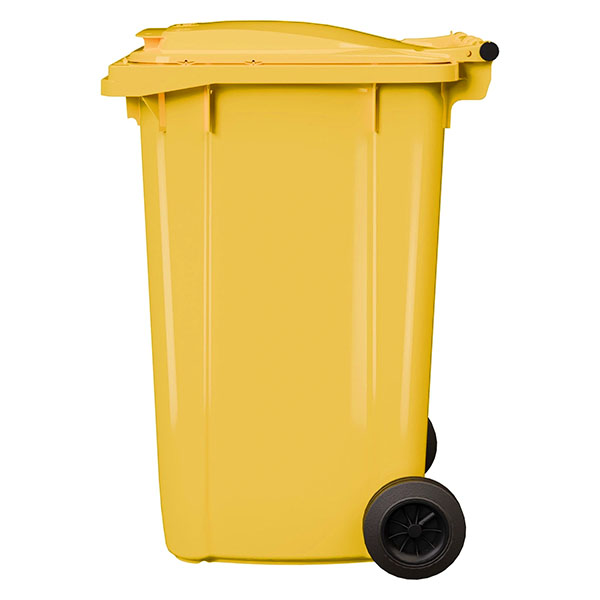 Передвижной мусорный контейнер 240 л., с крышкой без педали