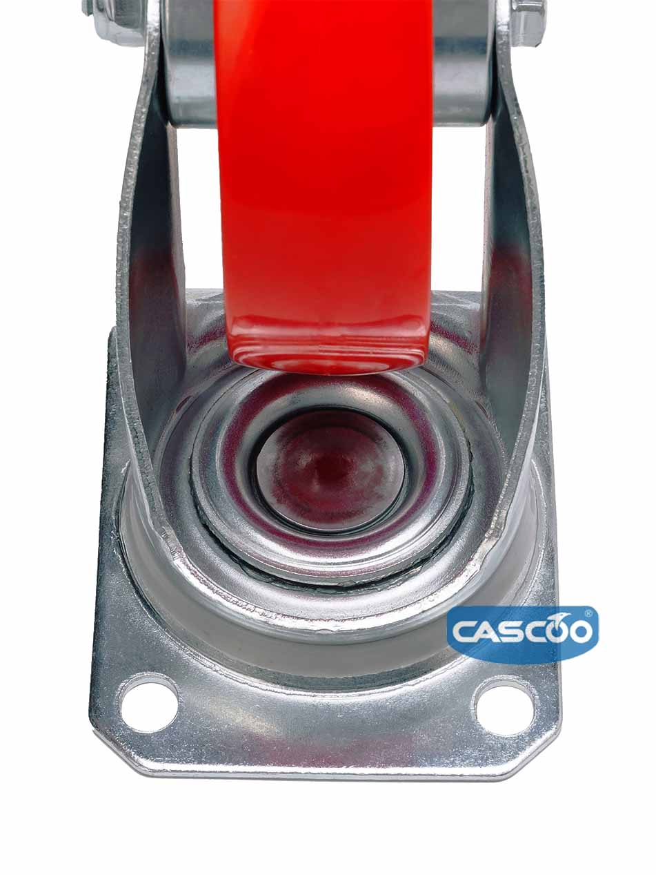 Колесо CASCOO поворотное (d=100мм, г/п=150кг), полиуретан / полиамид, Германия