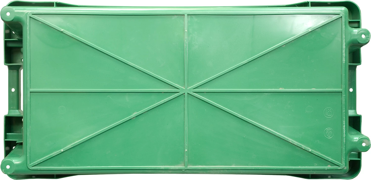 Пластиковый ящик для рыбы 800х400х225 зеленый