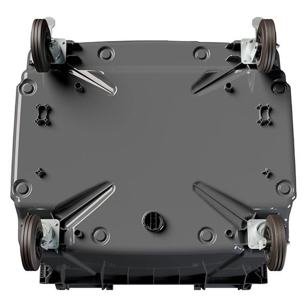 Передвижной мусорный контейнер 1100 л. с крышкой без педали