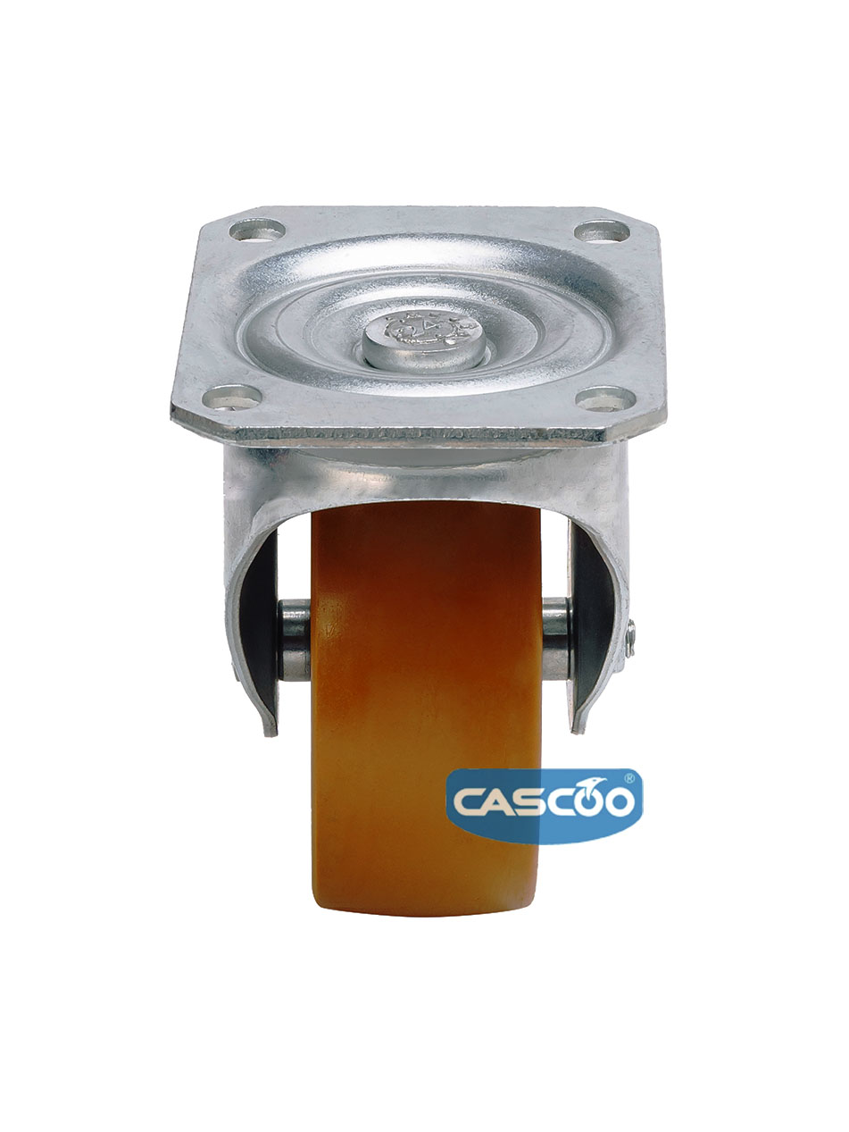 Колесо CASCOO поворотное, (d=125мм, г/п=300кг) полиуретан/алюминий, Германия