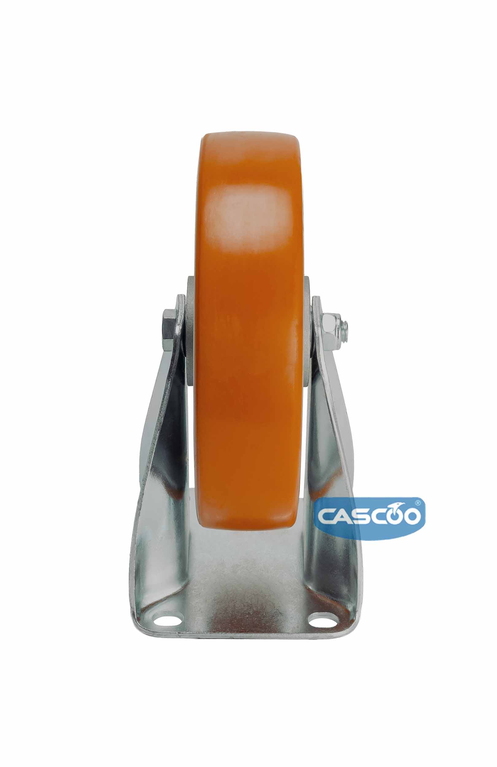 Колесо CASCOO фиксированное, (d=160мм, г/п=600кг) полиуретан/алюминий, Германия