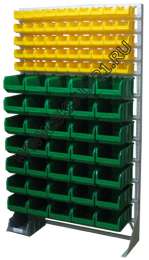 Стойка с пластиковыми ящиками B1-05-00-07 односторонняя 1150х2020