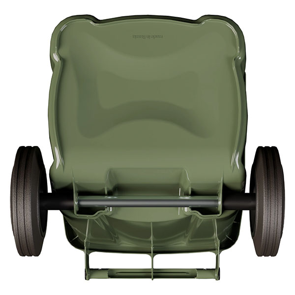 Передвижной мусорный контейнер на колесах 120 литров