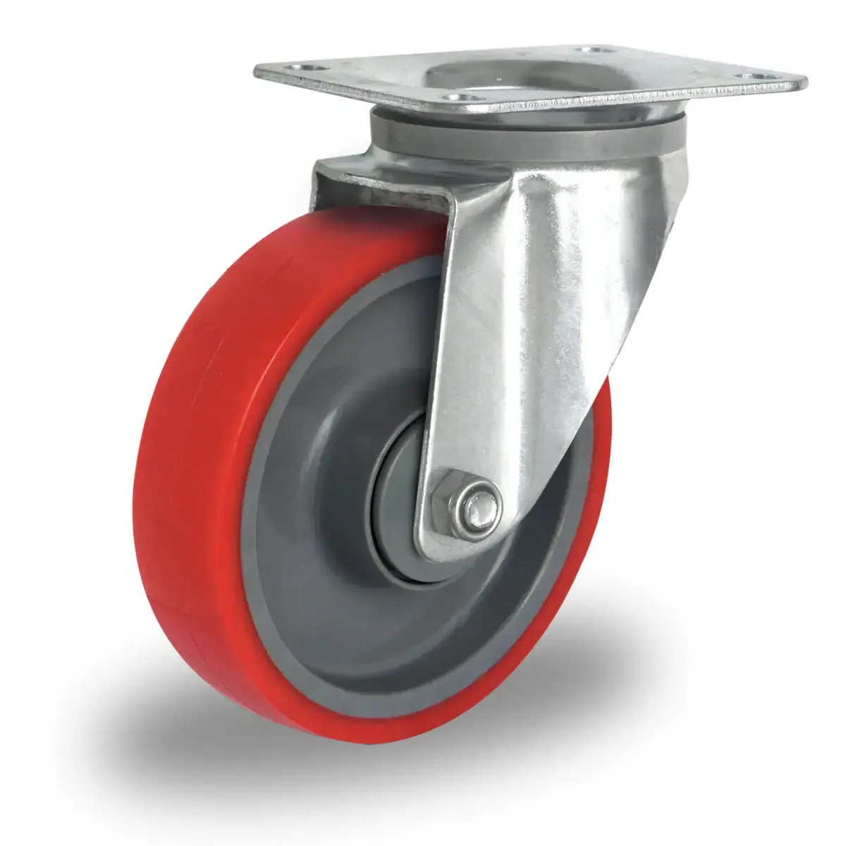 Колесо CASCOO поворотное (d=160мм, г/п=300кг), полиуретан / полиамид, Германия