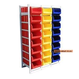 Стеллаж CP-4 с ящиками V4 на 24 ячейки СР-V4-3